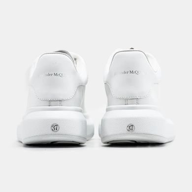 Alexander McQueen Oversized White Silver, 36