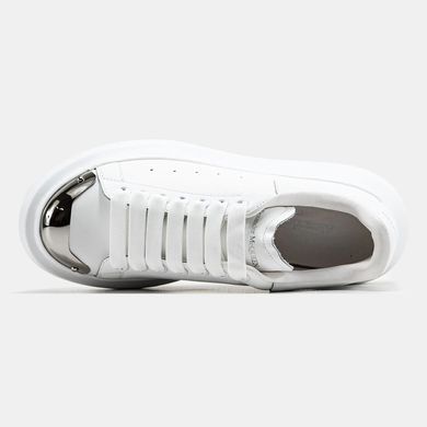 Alexander McQueen Oversized White Silver, 36