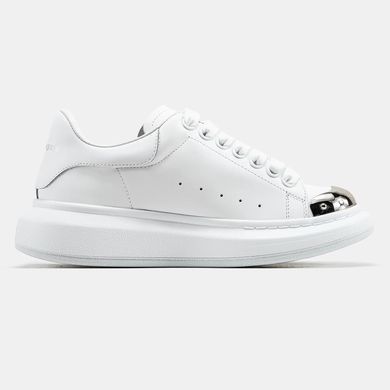 Alexander McQueen Oversized White Silver, 36
