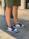 Баскетбольні кросівки Nike Air Jordan Retro 1 Low Blue White Silver 7602 фото 5