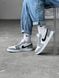 Баскетбольні кросівки Nike Air Jordan Retro 1 Low White Smoke Grey 7407 фото 2