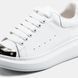 Alexander McQueen Oversized White Silver, 36