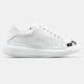 Alexander McQueen Oversized White Silver, 36