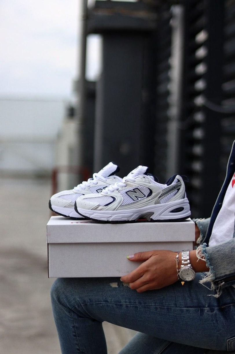 Кроссовки New Balance 530 White Silver Navy Blue 3567 фото