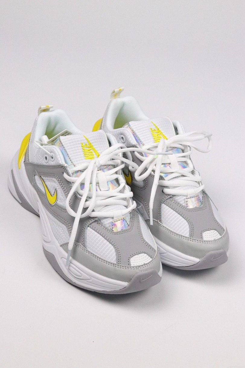 Кросівки Nike M2k Tekno Grey Dynamic Yellow 7576 фото