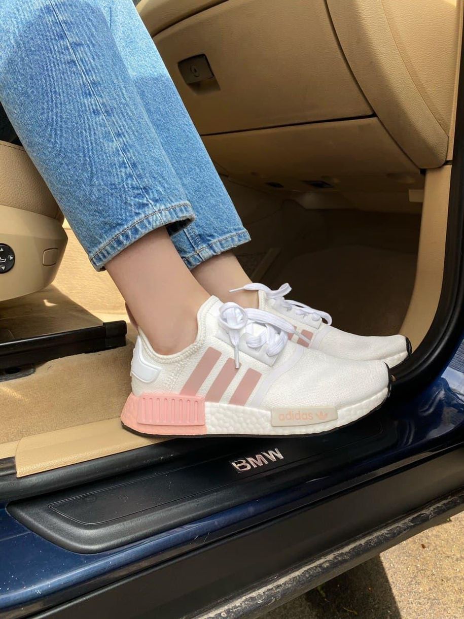 Кроссовки Adidas NMD Pink White 2648 фото