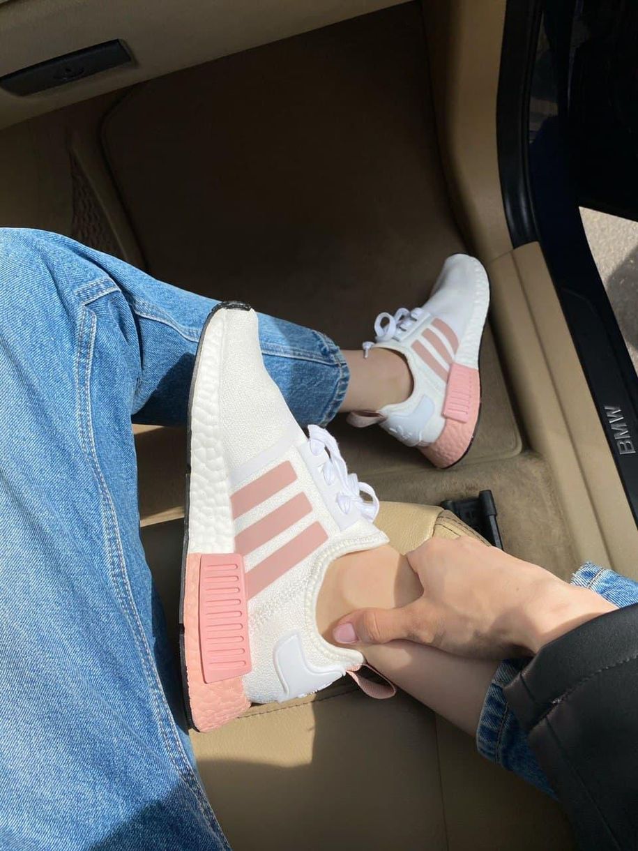 Кроссовки Adidas NMD Pink White 2648 фото