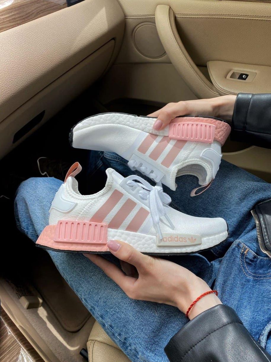 Кроссовки Adidas NMD Pink White 2648 фото