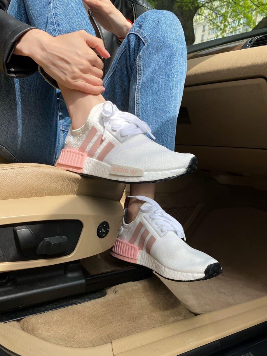 Кроссовки Adidas NMD Pink White 2648 фото