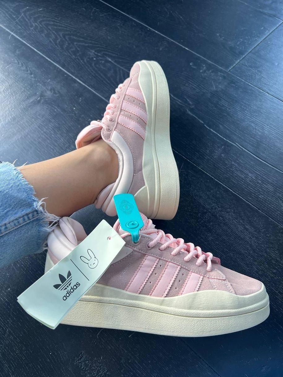 Кросівки Adidas Campus x Bad Bunny Pink Premium 9659 фото