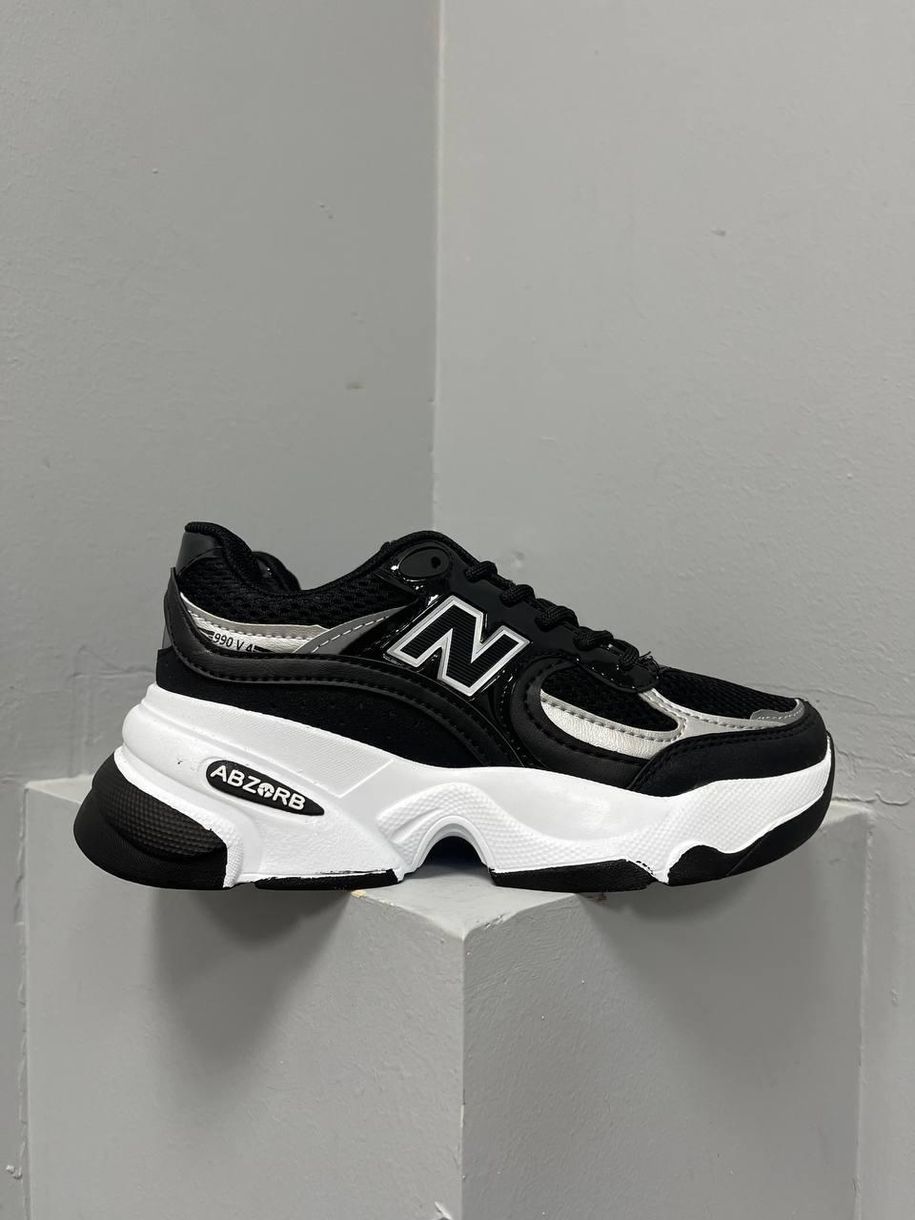 Кросівки New Balance 990 Black White 8263 фото
