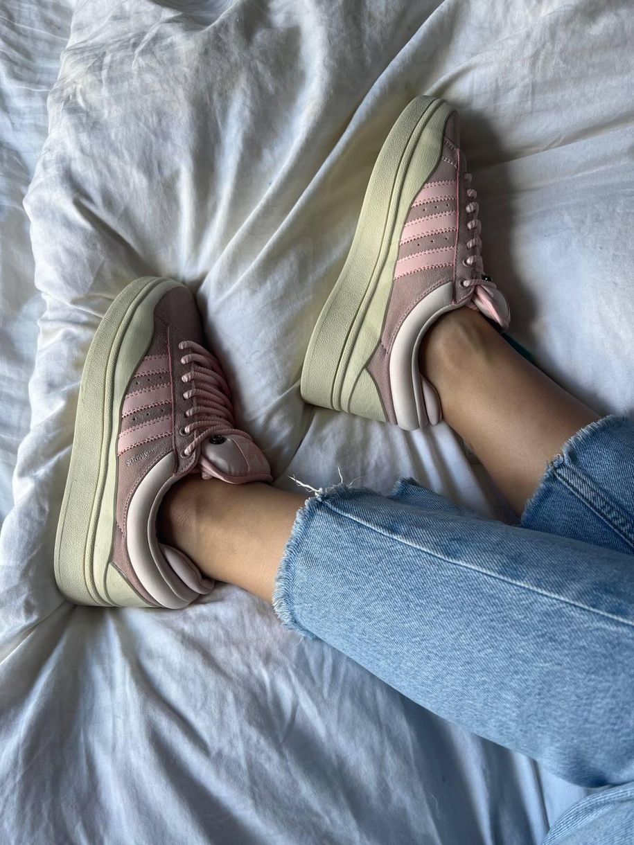 Кросівки Adidas Campus x Bad Bunny Pink Premium 9659 фото