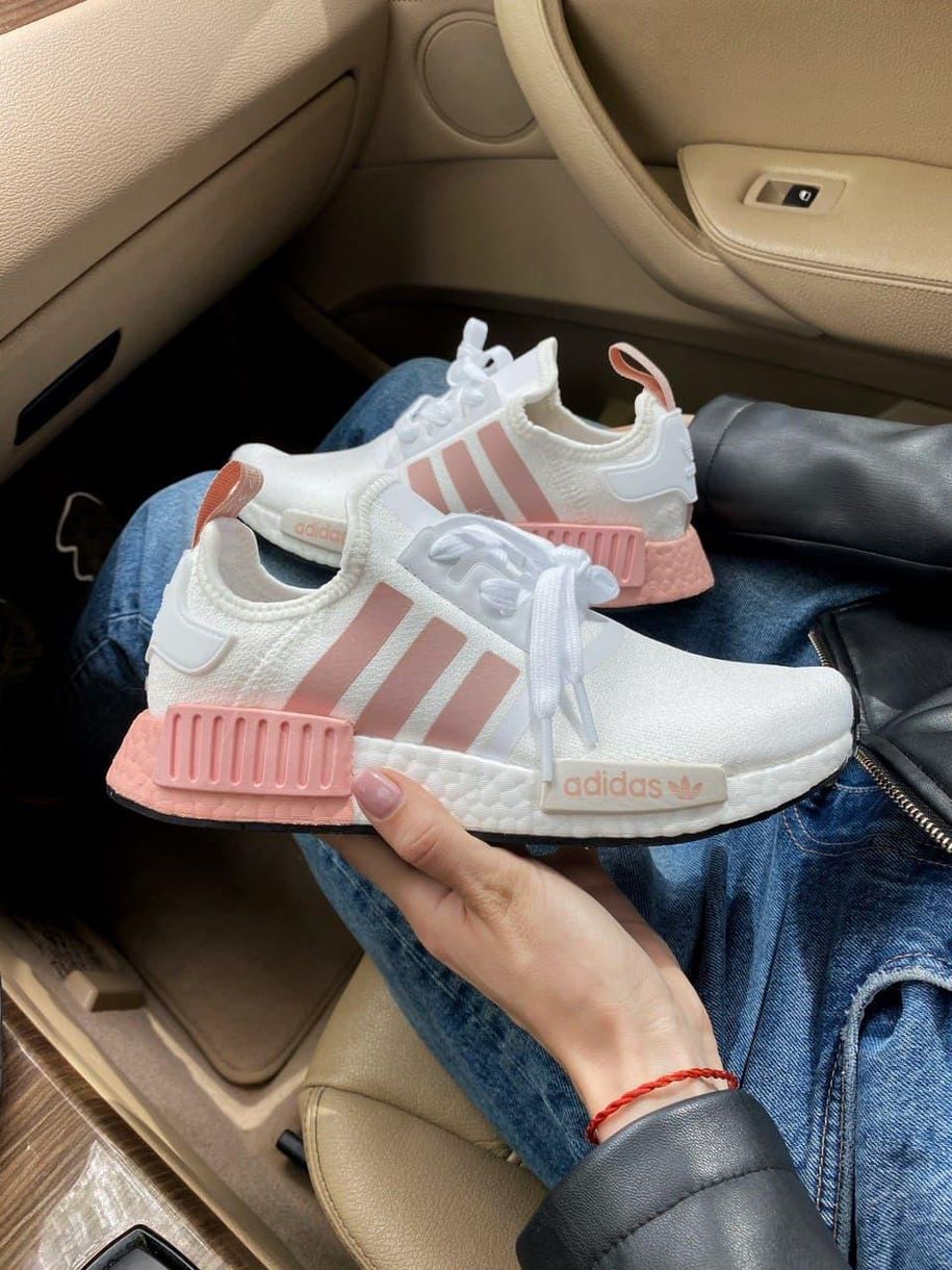 Кроссовки Adidas NMD Pink White 2648 фото