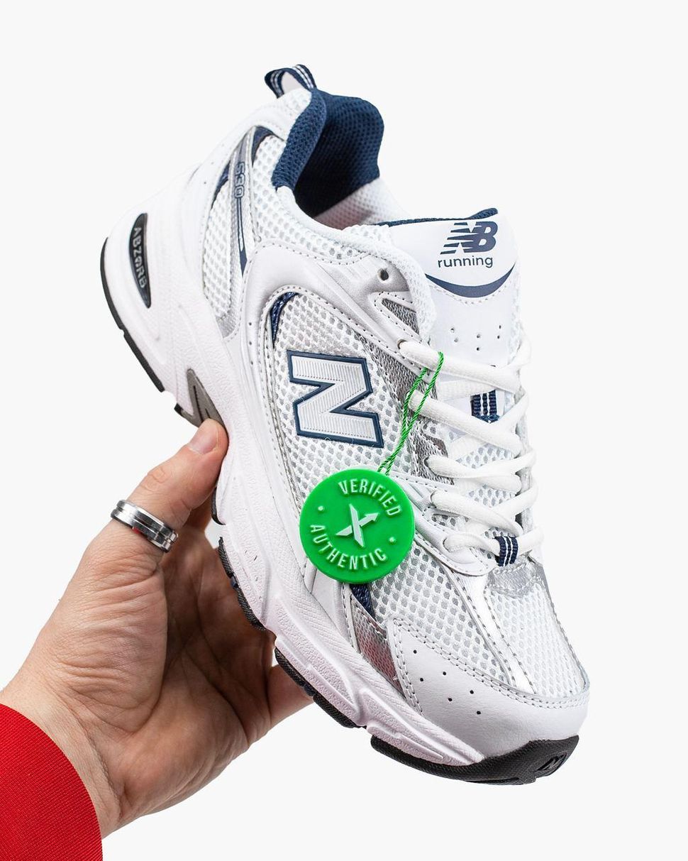 Кроссовки New Balance 530 White Silver Navy Blue 3567 фото