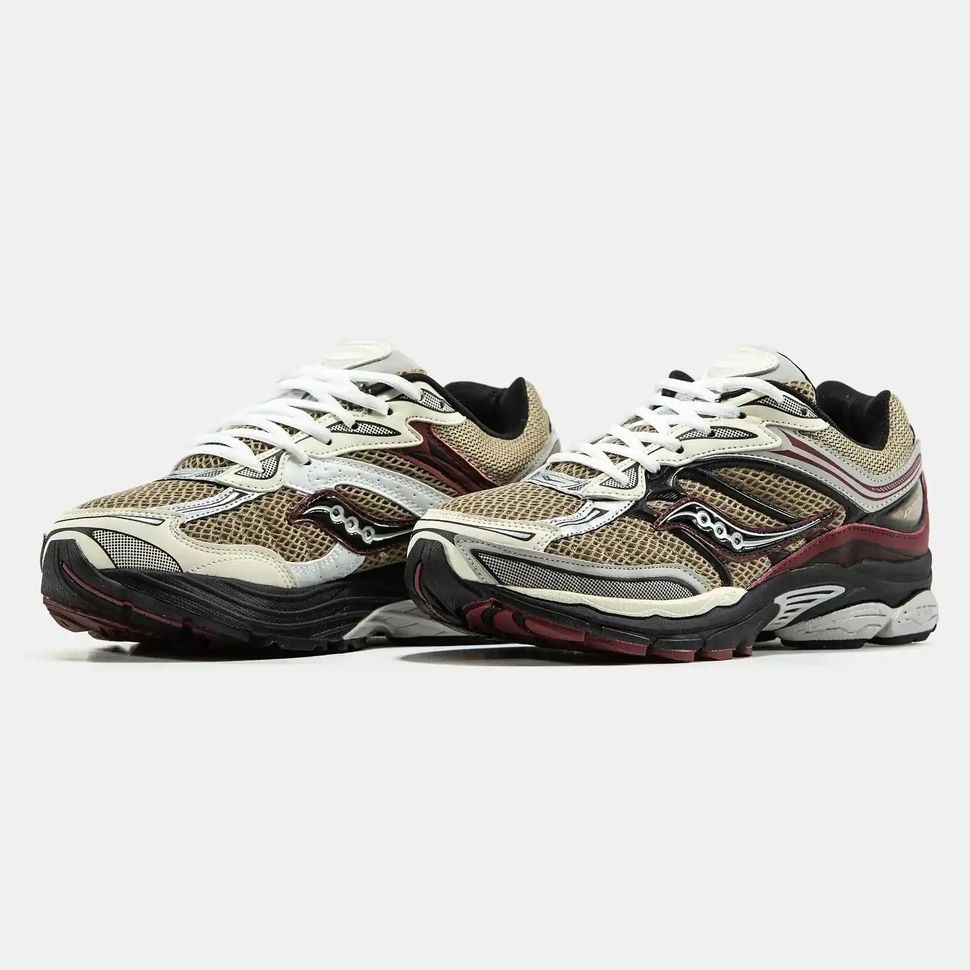 Saucony ProGrid Omni 9 Beige Burgundy Black, 40