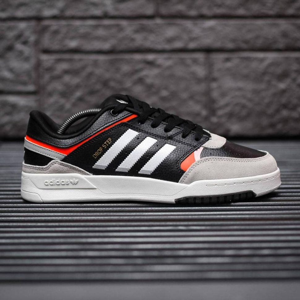 Кросівки Adidas Drop Step Black White Red 8982 фото