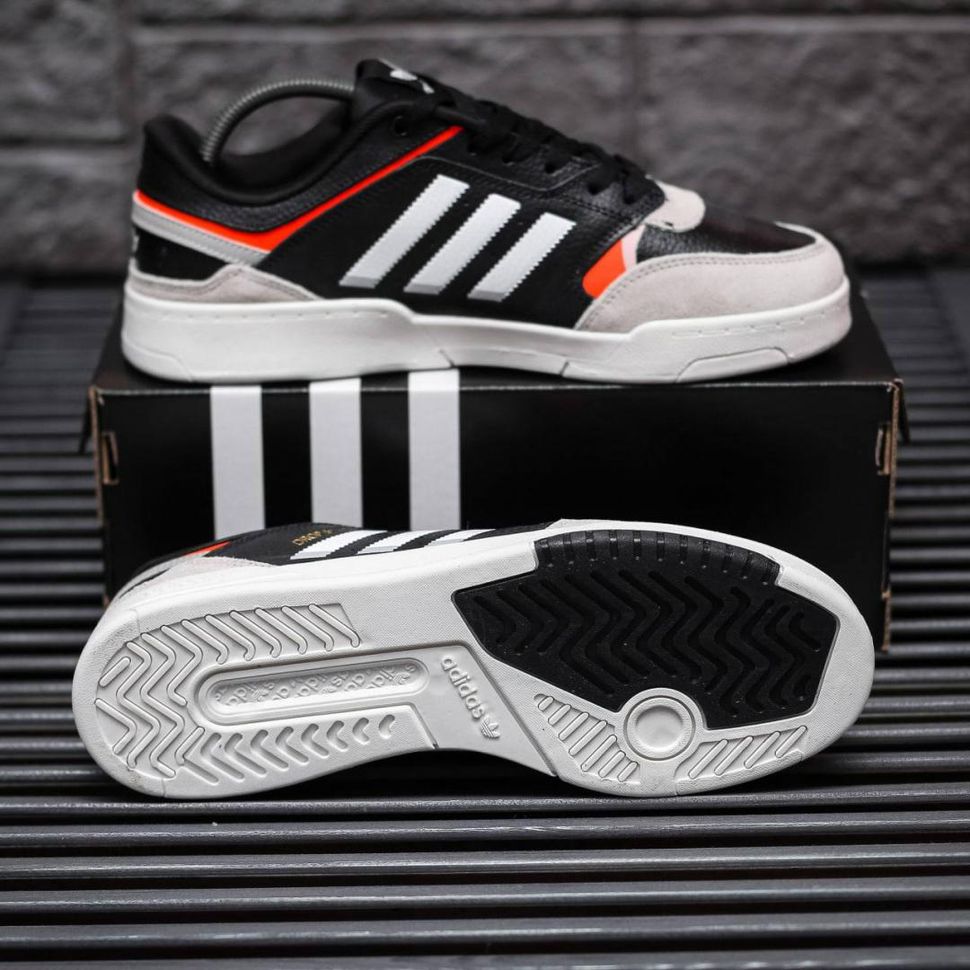 Кросівки Adidas Drop Step Black White Red 8982 фото