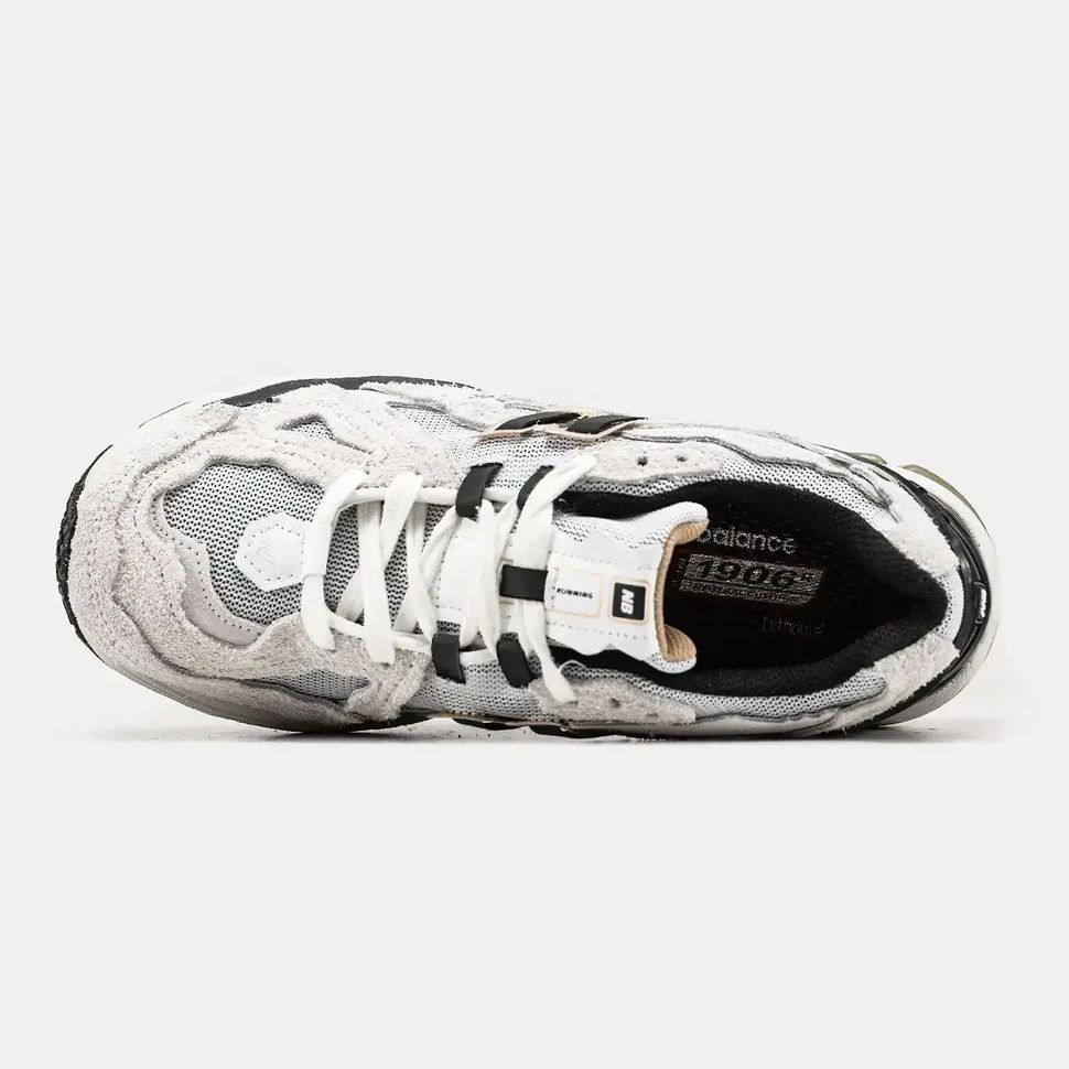 New Balance 1906D White Black Aged Gold
