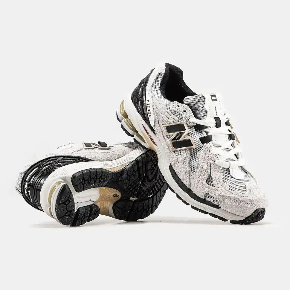 New Balance 1906D White Black Aged Gold