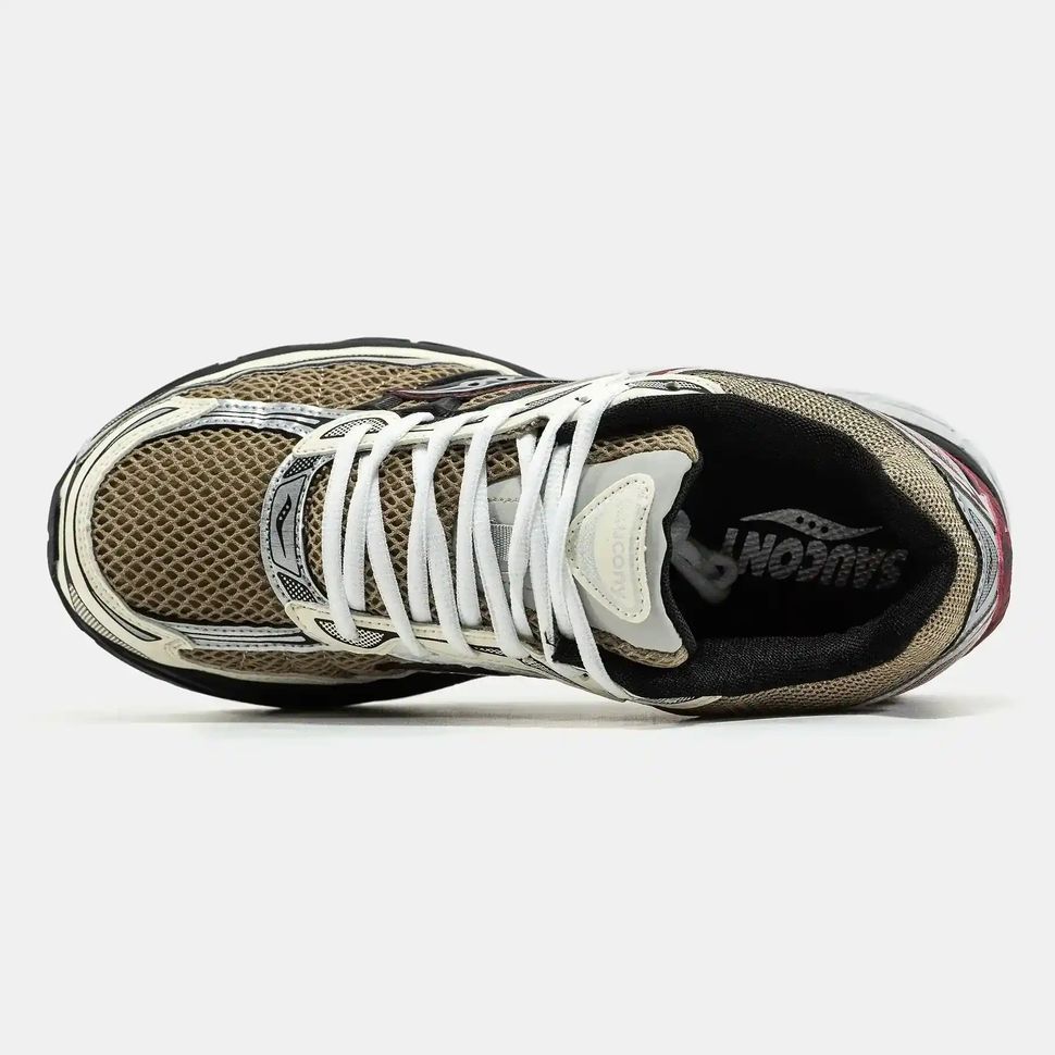 Saucony ProGrid Omni 9 Beige Burgundy Black, 40