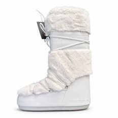 Moon Boot High White Fur, 36-38