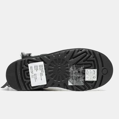 UGG Classic Mini Zip Black Suede, 36