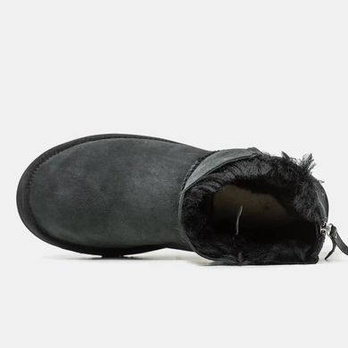UGG Classic Mini Zip Black Suede, розмір 36