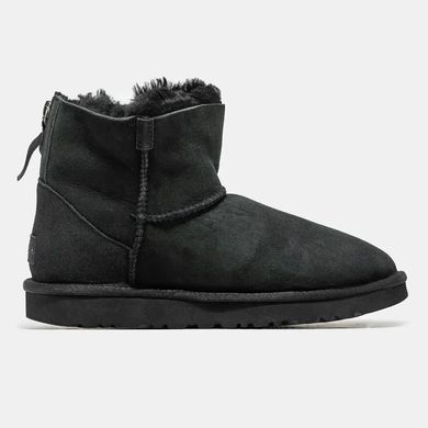 UGG Classic Mini Zip Black Suede, розмір 36