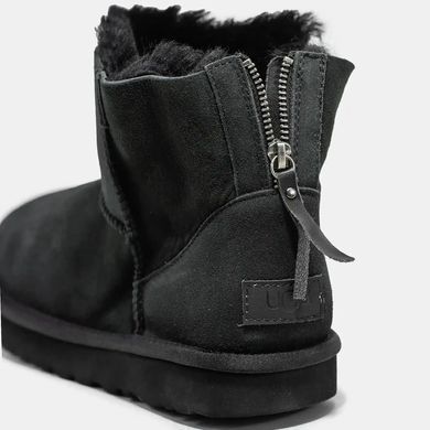 UGG Classic Mini Zip Black Suede, розмір 36