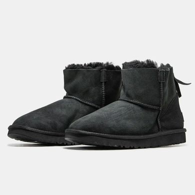 UGG Classic Mini Zip Black Suede, розмір 36