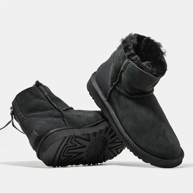 UGG Classic Mini Zip Black Suede, розмір 36