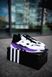 Кроссовки Adidas Niteball White Black Violet 2627 фото 7