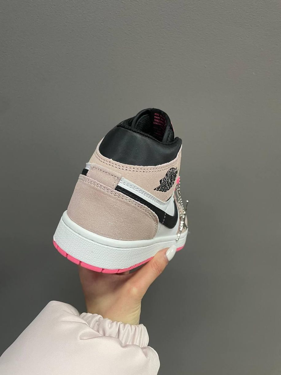 Nike Air Jordan 1 Retro High Black Pink 6608 фото