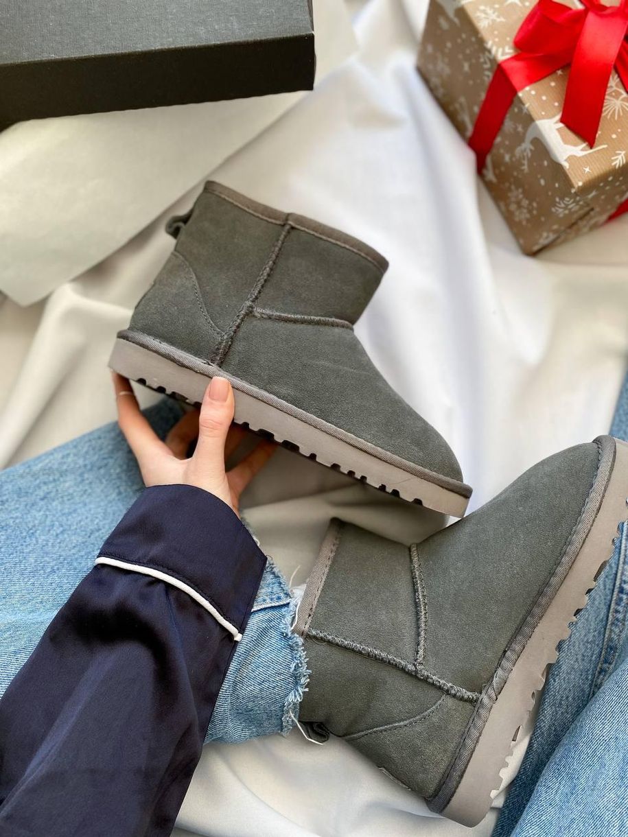 Зимові чоботи Ugg Mini Grey Lux 5029 фото