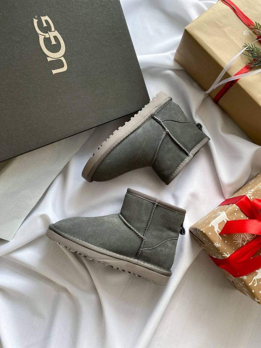 Зимові чоботи Ugg Mini Grey Lux 5029 фото