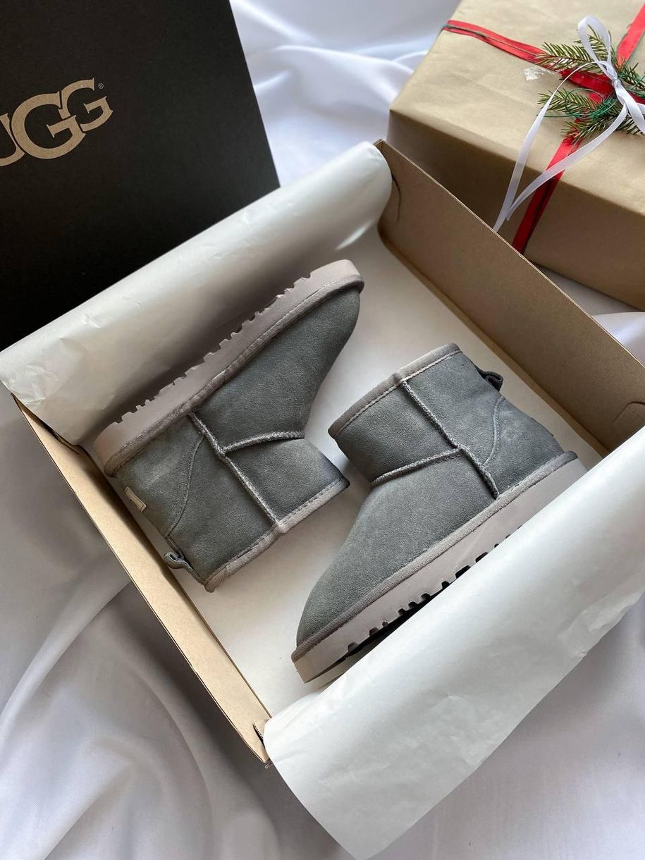 Зимові чоботи Ugg Mini Grey Lux 5029 фото