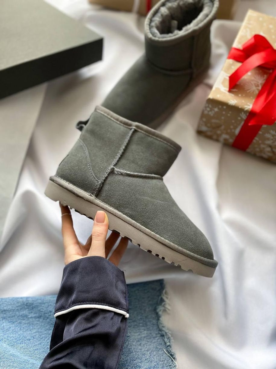 Зимові чоботи Ugg Mini Grey Lux 5029 фото