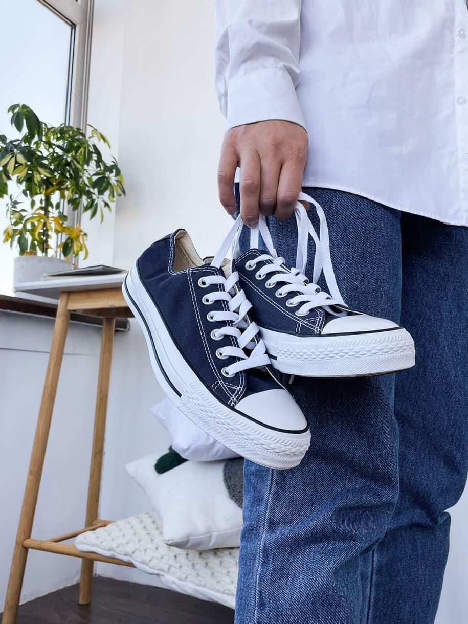 Кеди Converse Low Navy Blue 5780 фото