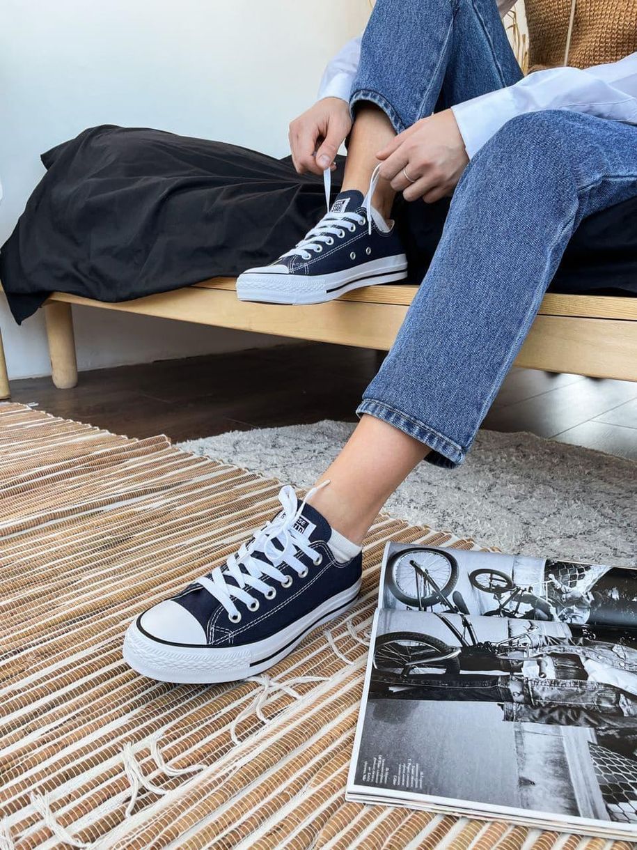 Кеди Converse Low Navy Blue 5780 фото