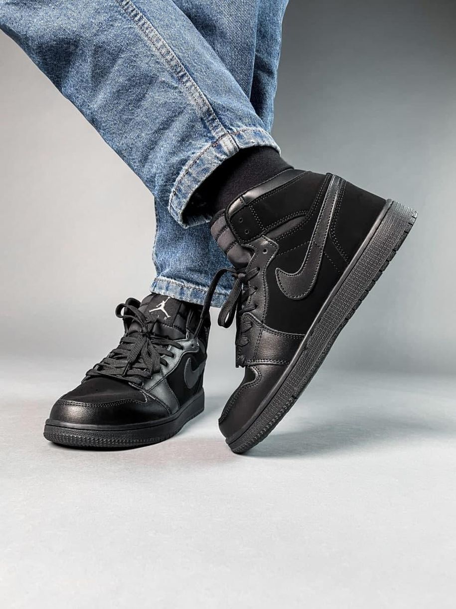 Nike Air Jordan 1 High Black 1 5755 фото