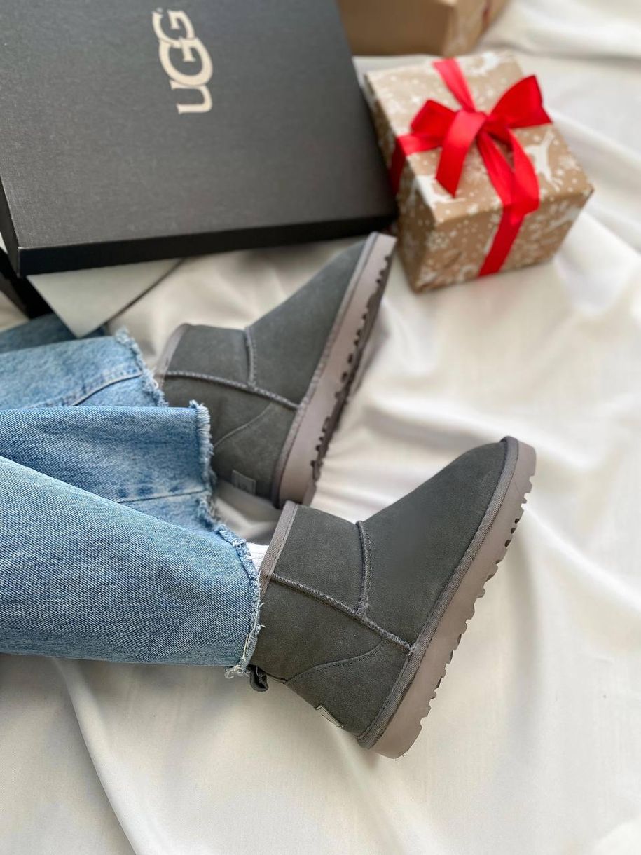 Зимові чоботи Ugg Mini Grey Lux 5029 фото