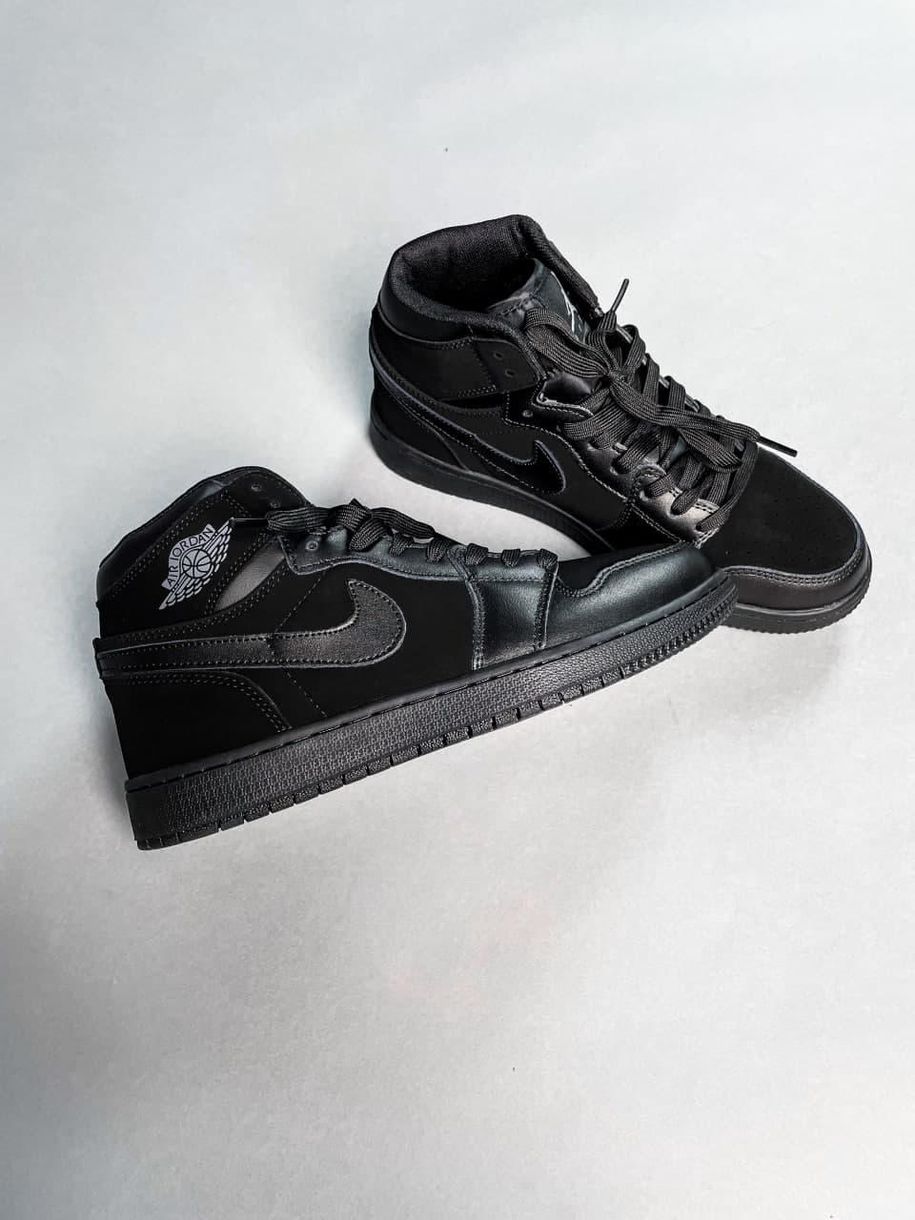 Nike Air Jordan 1 High Black 1 5755 фото