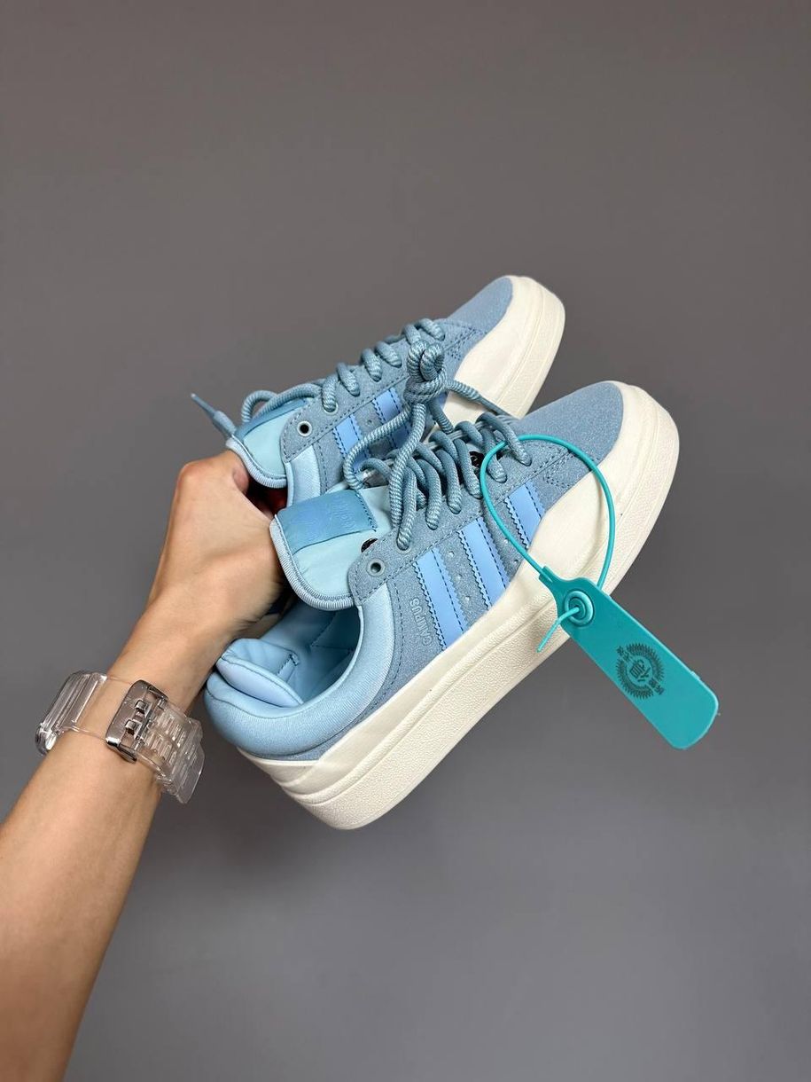 Кроссовки Adidas Campus x Bad Bunny Blue 9176 фото