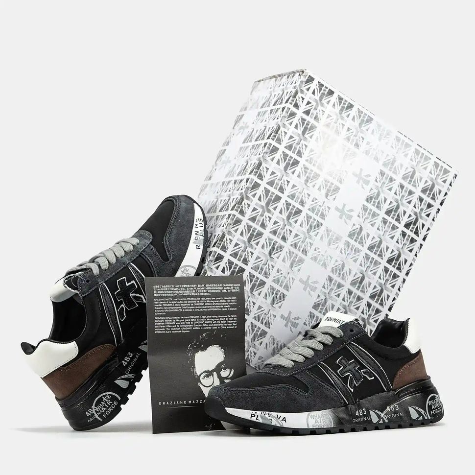 Premiata Lander Black Brown White