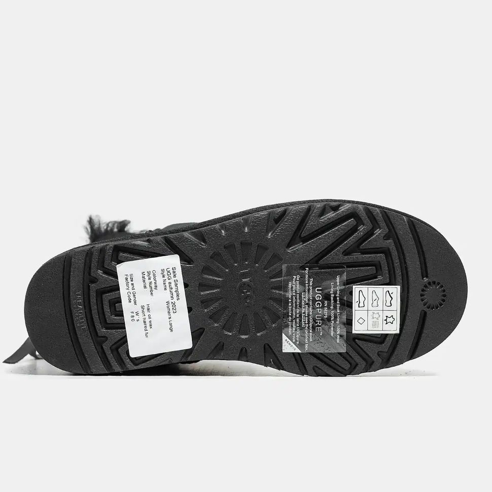 UGG Classic Mini Zip Black Suede, 36