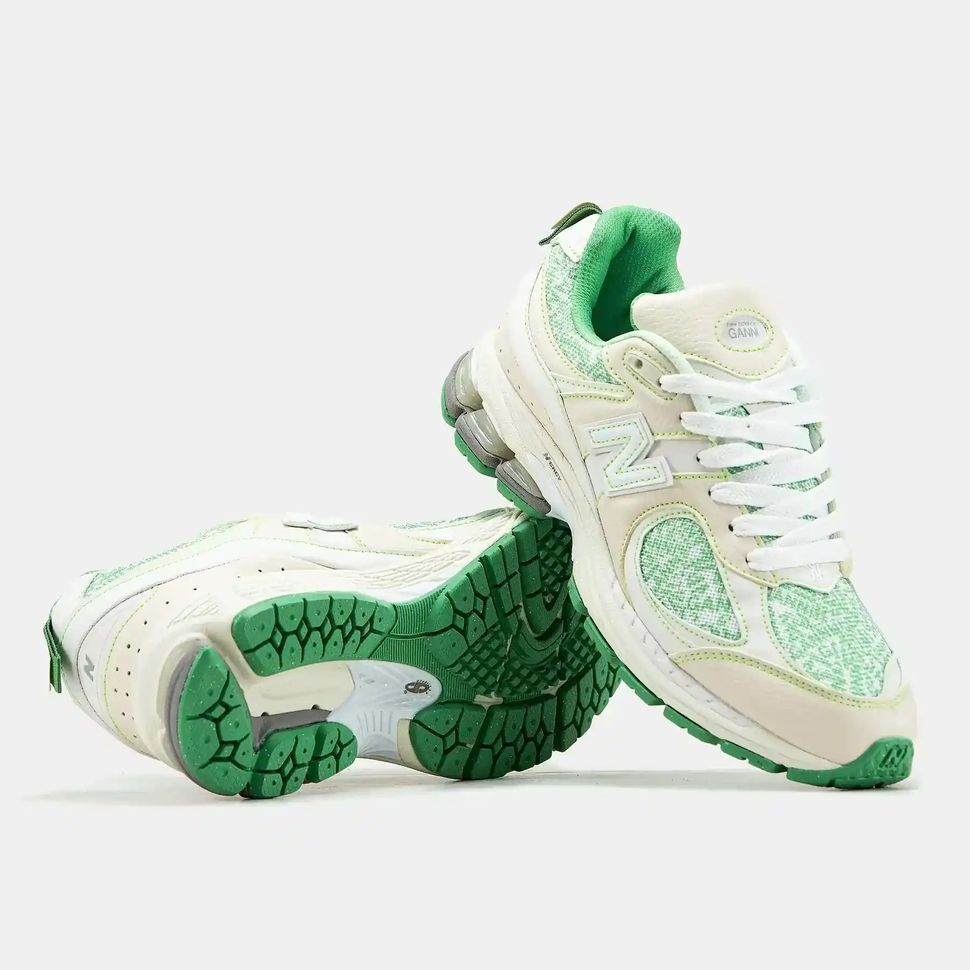 New Balance 2002R x GANNI White Green Print