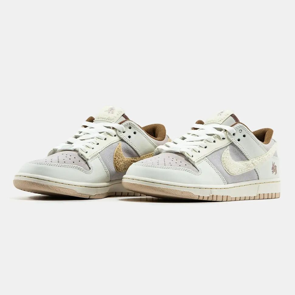 Nike Dunk Low &ldquo;Year of the Rabbit Cream, Light Grey, Brown&rdquo;