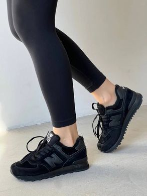 New Balance 574 Winter Total Black, 36