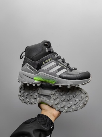 Кроссовки Adidas Terrex High Grey Green 10192 фото