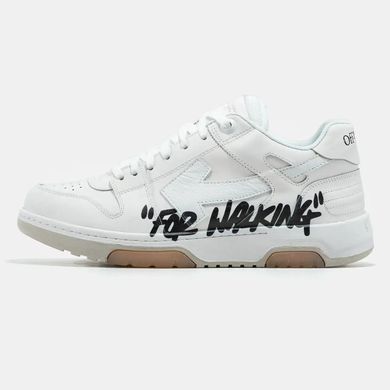 Off-White Out Of Office &ldquo;For Walking&rdquo; White Black Gum, 36